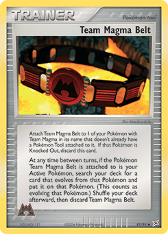 Team Magma Belt Team Magma vs Team Aqua card