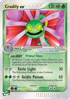 Cradily ex Team Magma vs Team Aqua card