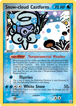 Snow-cloud Castform Hidden Legends card