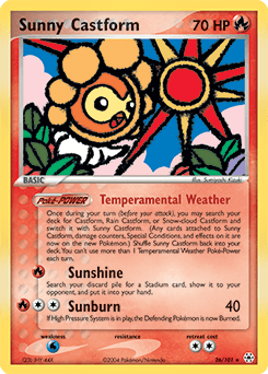 Sunny Castform Hidden Legends card