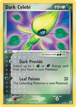 Dark Celebi Hidden Legends card