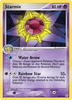 Starmie Hidden Legends card