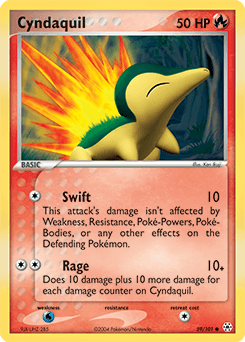 Cyndaquil Hidden Legends card