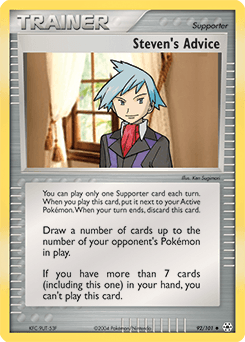 Steven's Advice Hidden Legends card