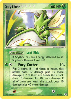 Scyther FireRed & LeafGreen card