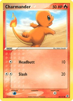 Charmander FireRed & LeafGreen card