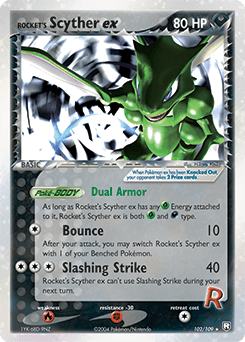Rocket's Scyther ex Team Rocket Returns card