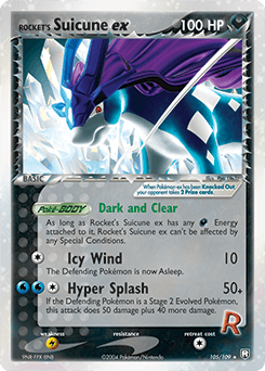 Rocket's Suicune ex Team Rocket Returns card