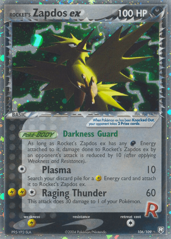 Rocket's Zapdos ex Team Rocket Returns card