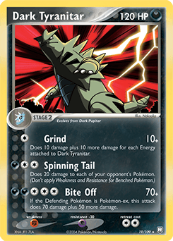 Dark Tyranitar Team Rocket Returns card
