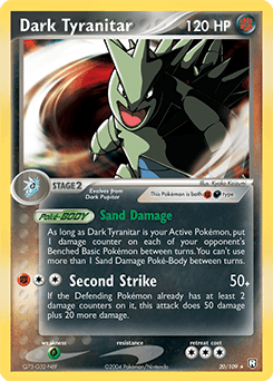 Dark Tyranitar Team Rocket Returns card