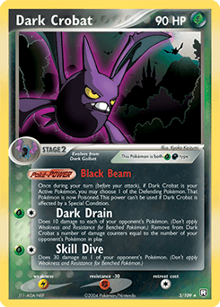 Dark Crobat Team Rocket Returns card