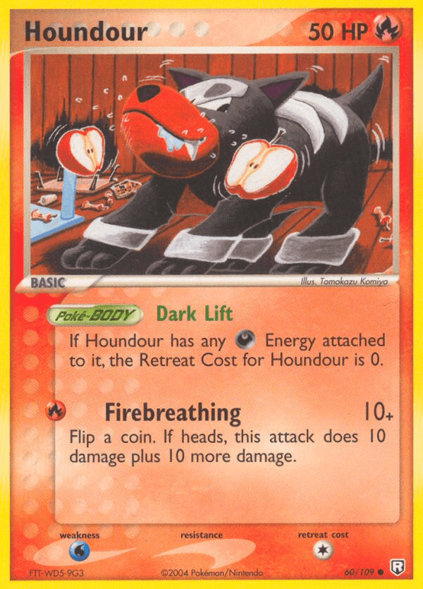 Houndour Team Rocket Returns card