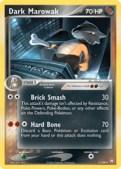 Dark Marowak Team Rocket Returns card