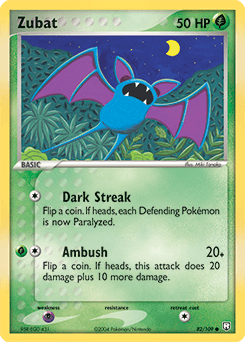Zubat Team Rocket Returns card
