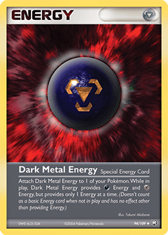 Dark Metal Energy Team Rocket Returns card
