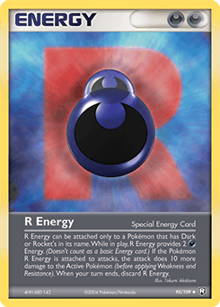 R Energy Team Rocket Returns card
