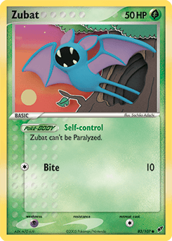 Zubat Deoxys card