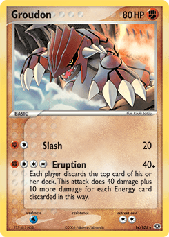 Groudon Emerald card
