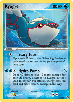 Kyogre Emerald card
