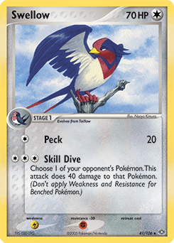 Swellow Emerald card