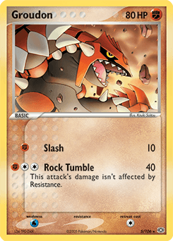 Groudon Emerald card