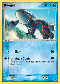Kyogre Emerald card