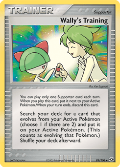 Wally's Training Emerald card