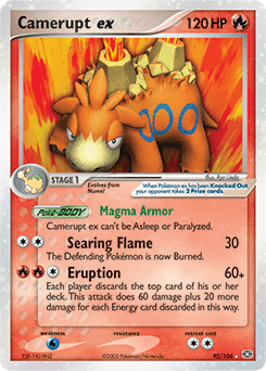 Camerupt ex Emerald card