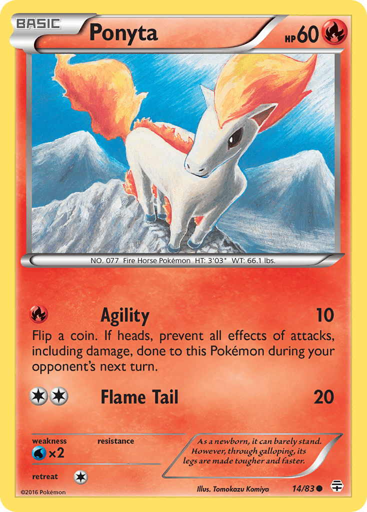 Ponyta Generations card