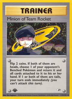 Minion of Team Rocket Gym Heroes card