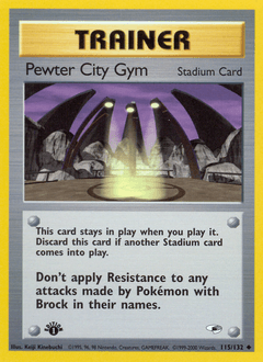 Pewter City Gym Gym Heroes card