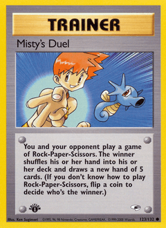 Misty's Duel Gym Heroes card
