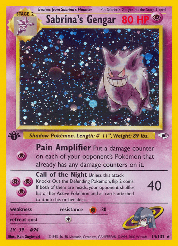 Sabrina's Gengar Gym Heroes card