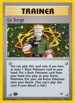 Lt. Surge Gym Heroes card