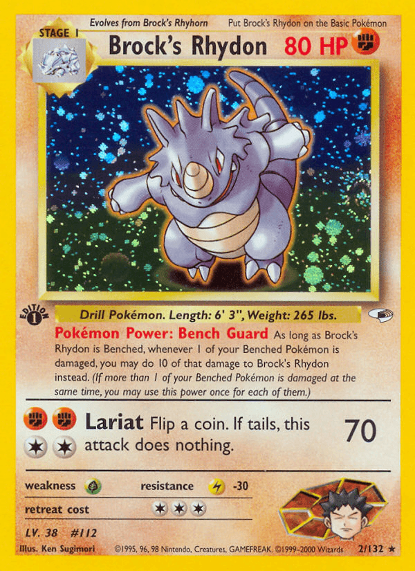 Brock's Rhydon Gym Heroes card