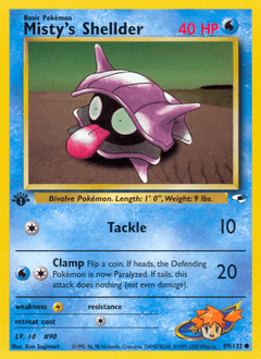 Misty's Shellder Gym Heroes card