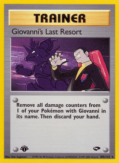 Giovanni's Last Resort Gym Challenge card