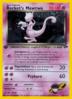 Rocket's Mewtwo Gym Challenge card