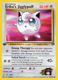 Erika's Jigglypuff Gym Challenge card