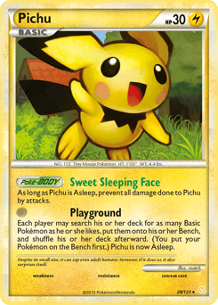 Pichu HeartGold & SoulSilver card