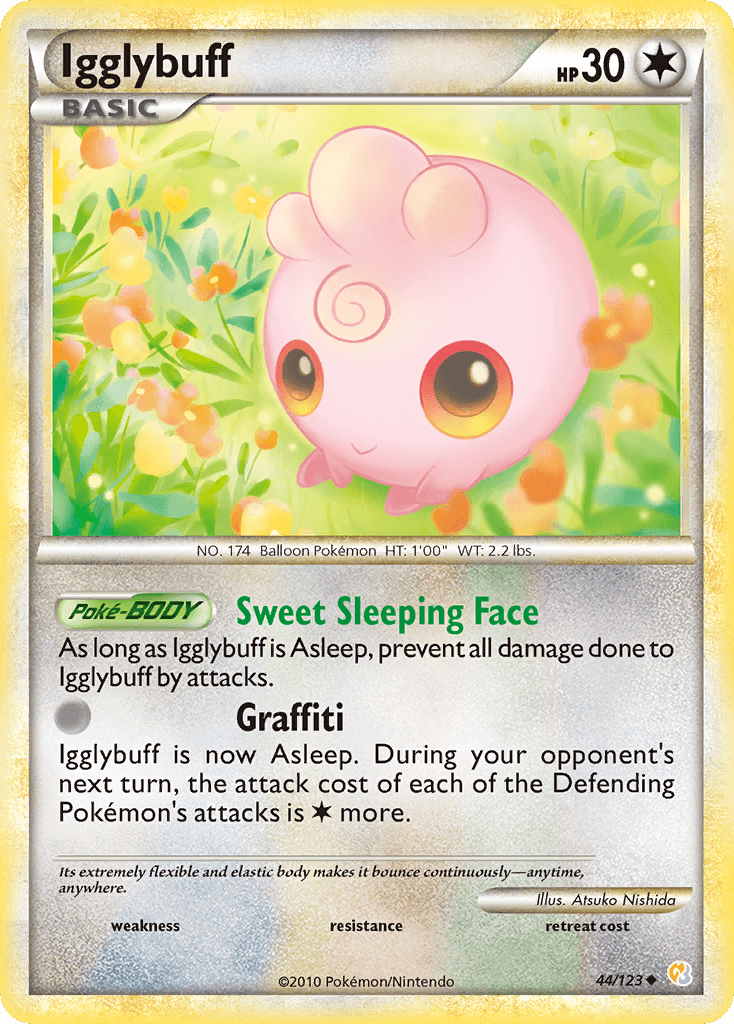 Igglybuff HeartGold & SoulSilver card