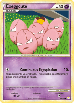 Exeggcute HeartGold & SoulSilver card