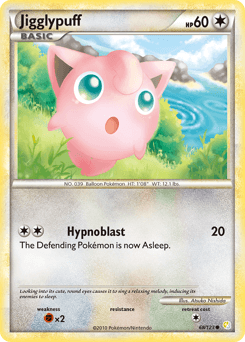 Jigglypuff HeartGold & SoulSilver card