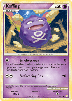 Koffing HeartGold & SoulSilver card