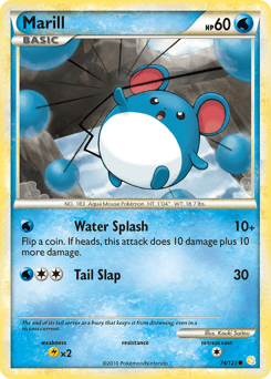 Marill HeartGold & SoulSilver card