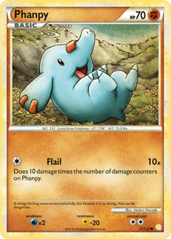 Phanpy HeartGold & SoulSilver card