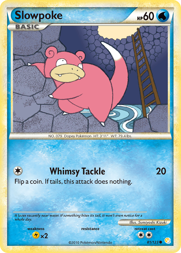 Slowpoke HeartGold & SoulSilver card