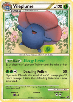 Vileplume HS—Undaunted card