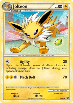 Jolteon HS—Undaunted card